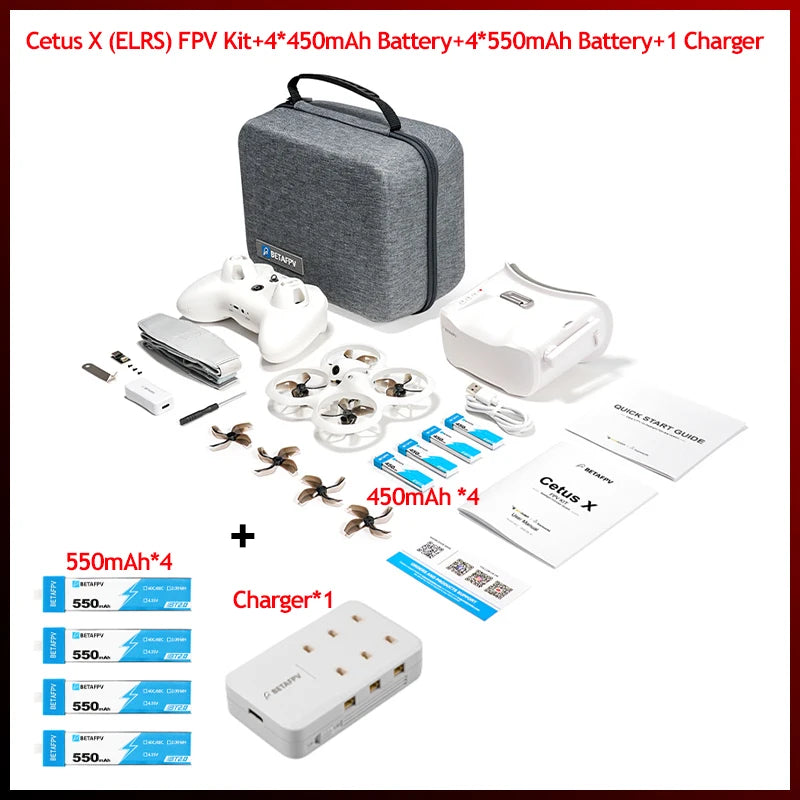 Cetus X FPV Kit Racing Drone 3 Radio Transmitter VR03 FPV Goggles C04 RC Quadcopter Mini Drone Toys as Gift