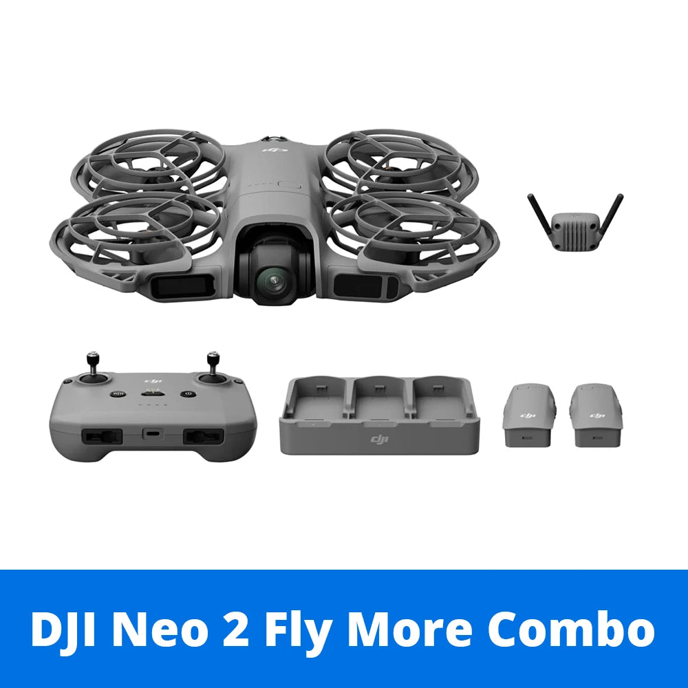 Neo 2 Drones with a Camera - 151g Lightweight UAV, Drone 4K Professional 100FPS Camera, Palm Takeoff & Gesture Control, ActiveTrack for Cycling, Omnidirectional Obstacle Avoidance