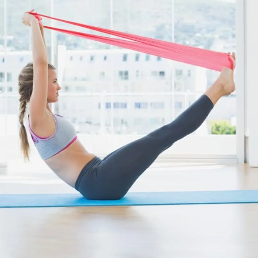 21 Pcs Pilates Ring Circle Set for Women, Includes 9.8 in Ball Yoga, Ring Stretching, Strap Bands, Non Slip Socks, Back Bags fo