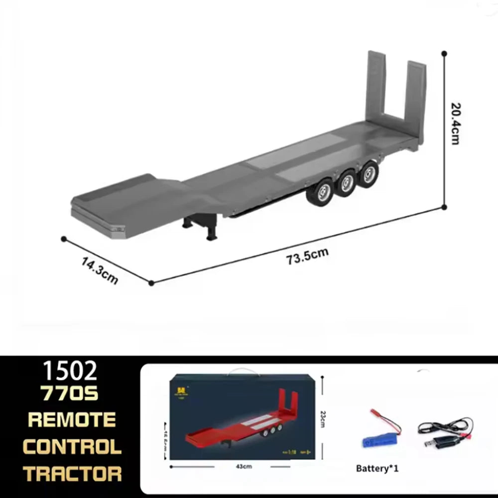 1501 770S 1502 1/18 RC Tractor 2.4G 19CH RC Engineering Trailer Truck with Lights and Sound System RC Car Model Toy Gift HUINA 1592 1:14 Scale RC Excavator 22 Channels
