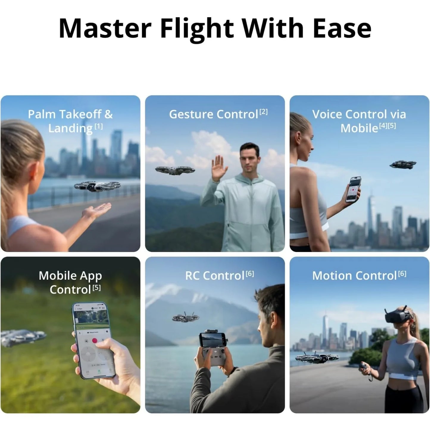 Fly More Combo w/ RC-N3, 4K Camera Drone for Beginners, Stable Digital Transmission, 3 Batteries