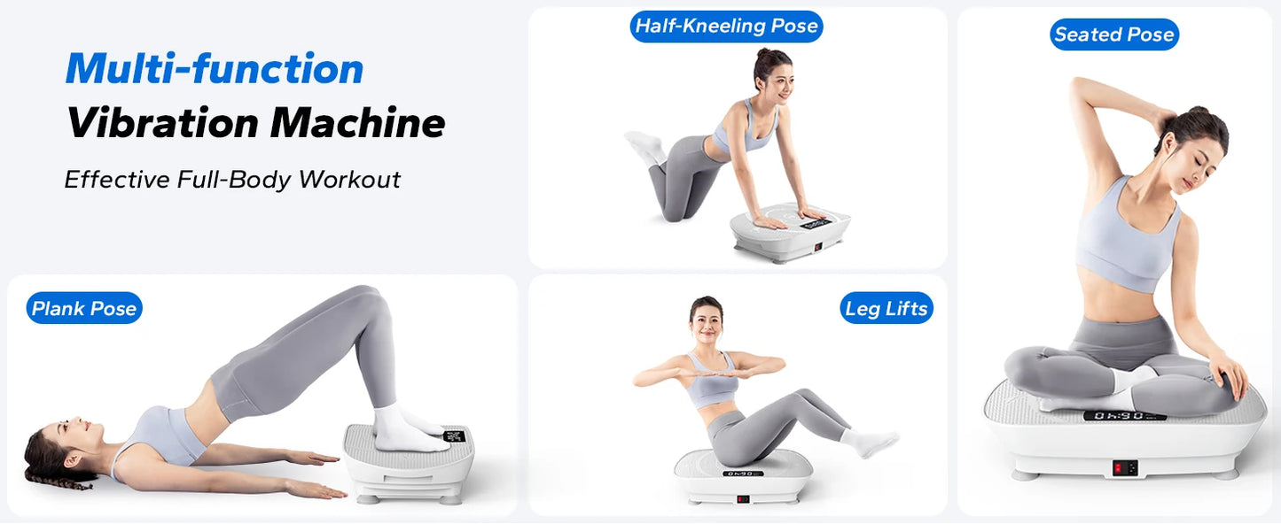 MERACH Vibration Plate CV30 Exercise Machine Whole Body Workout Power Vibrate Fitness Platform Vibration Weight Loss&Shaping
