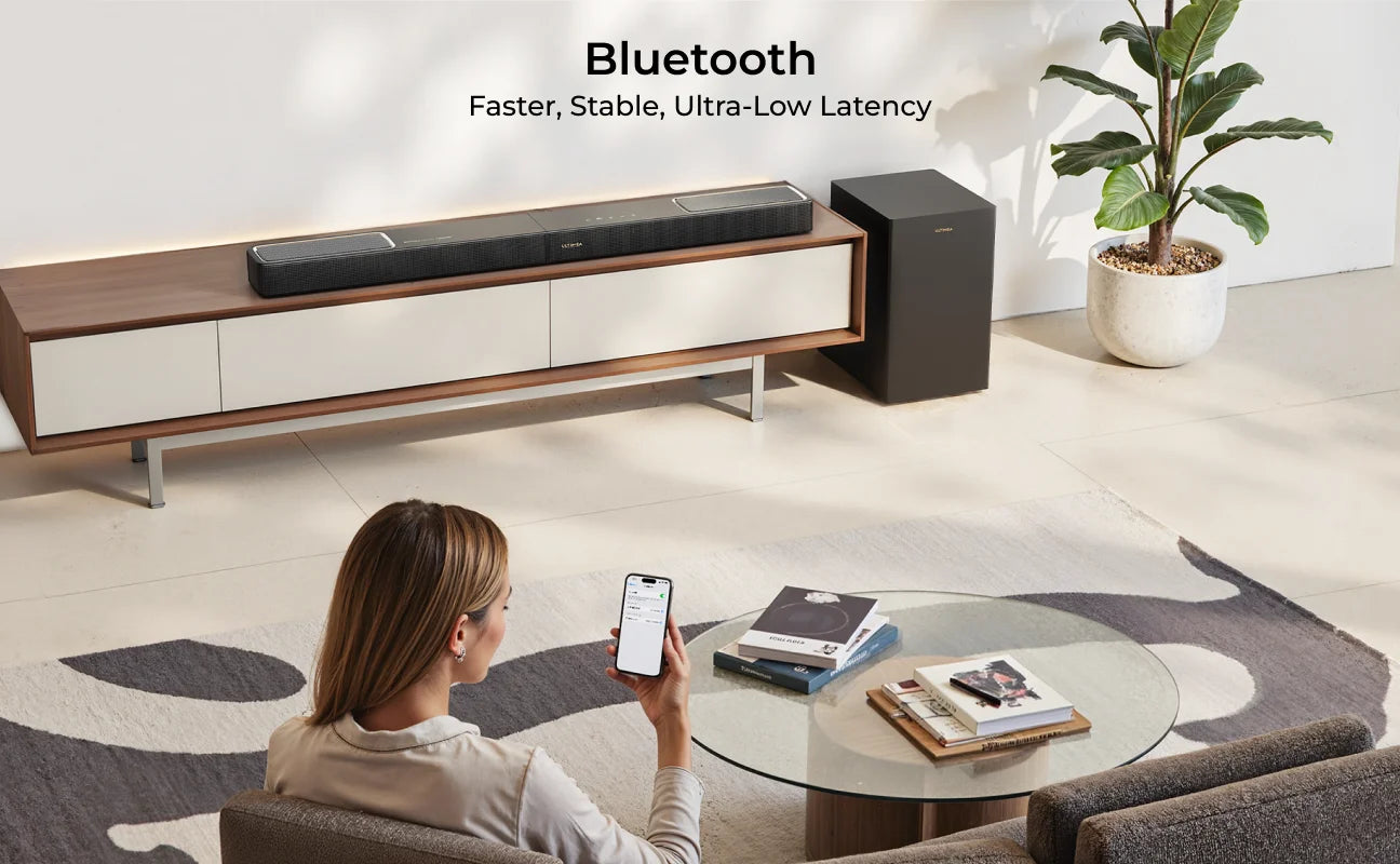 ULTIMEA Skywave F40 Boom 5.1.2ch Sound Bar with Dolby Atmos, Surround Sound System for TV with Subwoofer & 2 Surround Speakers