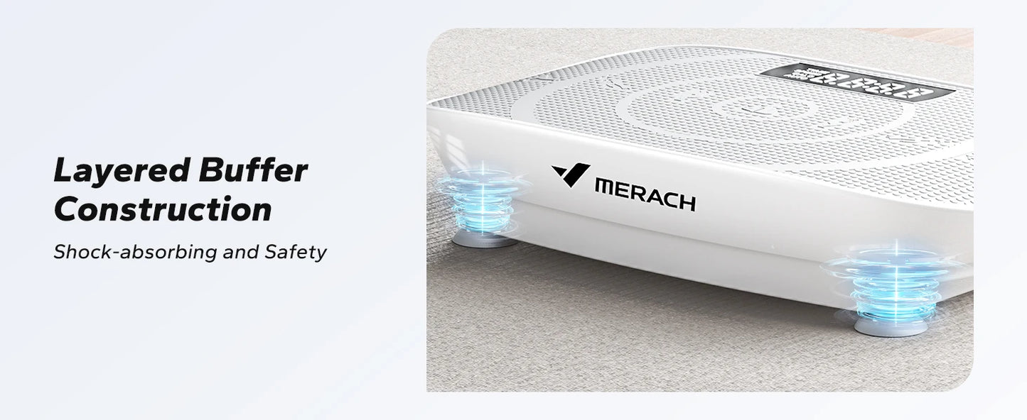 MERACH Vibration Plate CV30 Exercise Machine Whole Body Workout Power Vibrate Fitness Platform Vibration Weight Loss&Shaping
