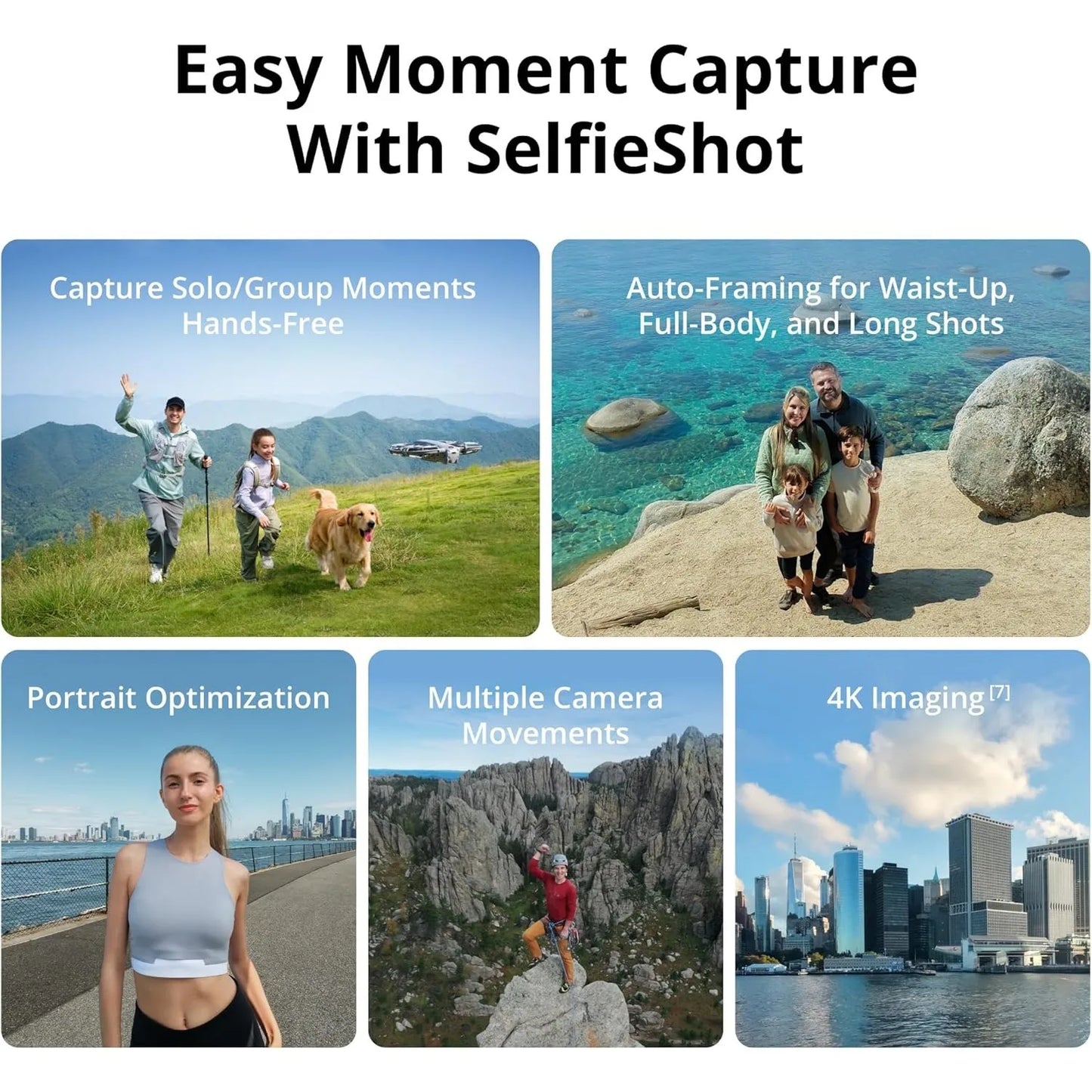 Fly More Combo w/ RC-N3, 4K Camera Drone for Beginners, Stable Digital Transmission, 3 Batteries