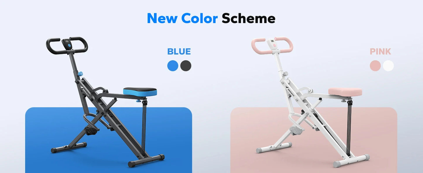 MERACH R07 Squat Machine 2in1 Squat Rowing Machine Easy Setup Foldable Exercise Equipment Glute Trainer Machine Glutes Leg Home Fit