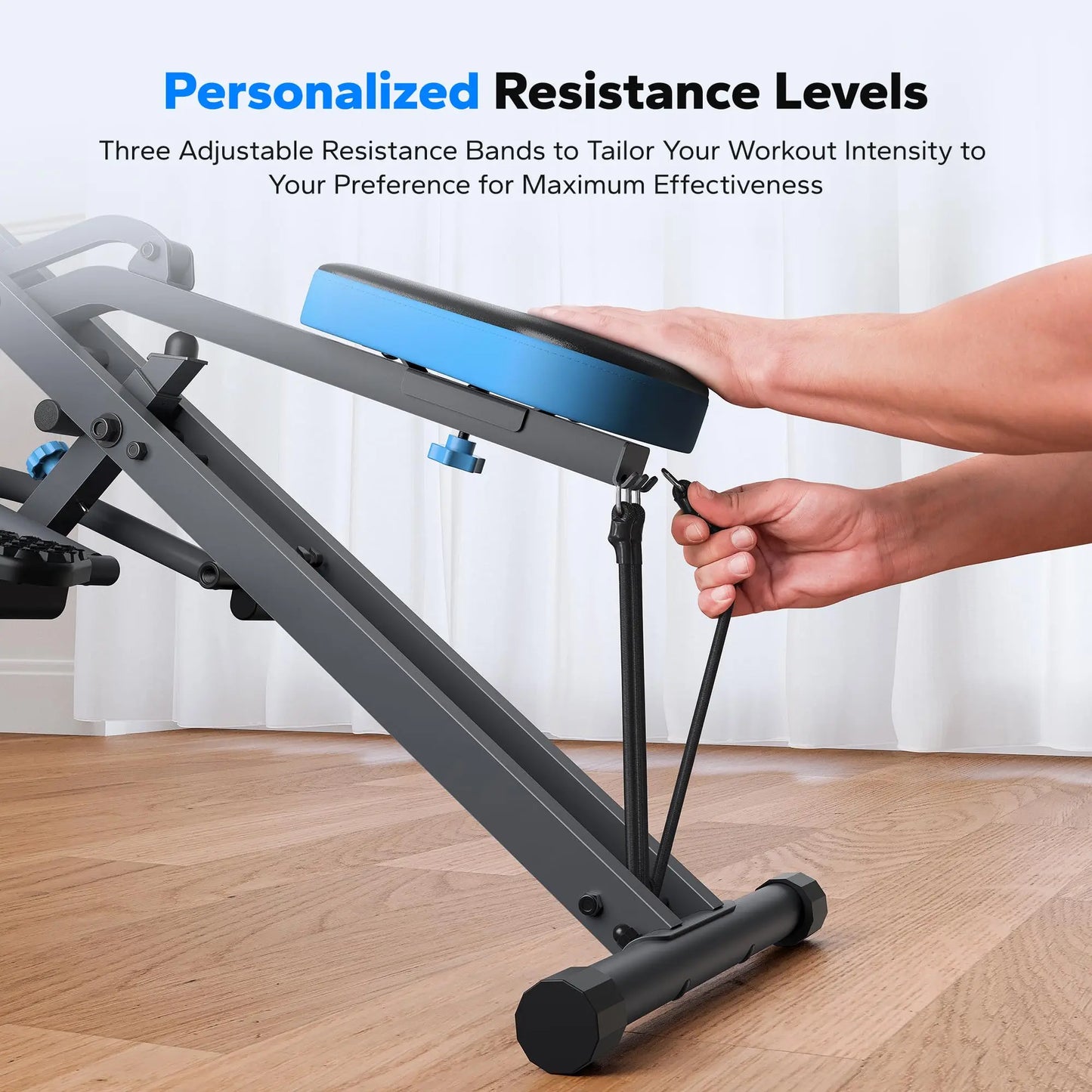 MERACH R07 Squat Machine 2in1 Squat Rowing Machine Easy Setup Foldable Exercise Equipment Glute Trainer Machine Glutes Leg Home Fit
