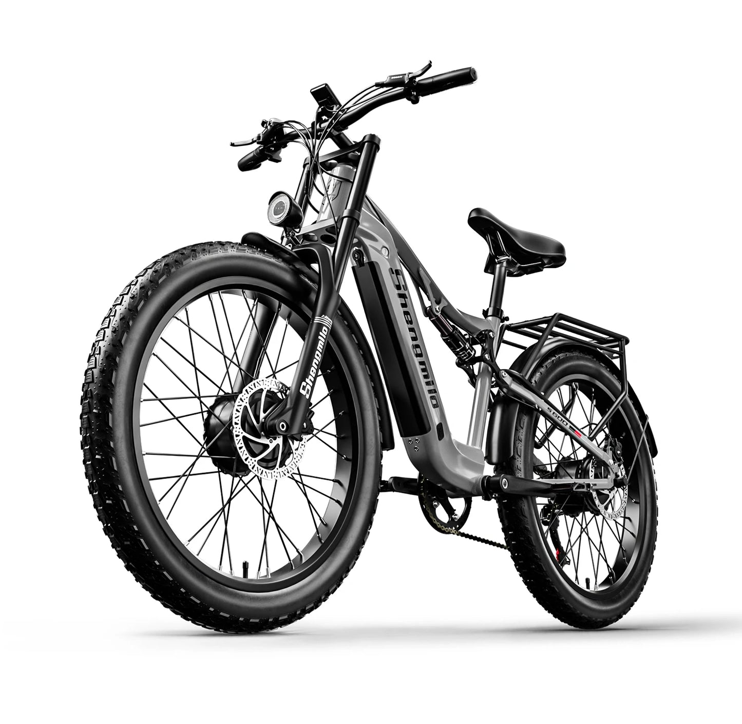 Shengmilo S600 26 inches adult electric mountain bike, 2000W dual motor ebike 7-speed electric bicycle，Fat Tire ebike17.5ah