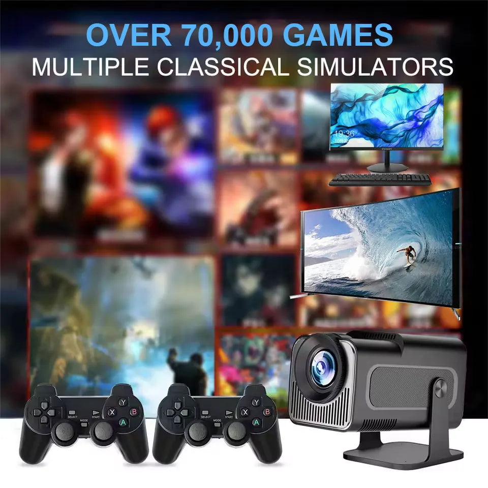Plug&Play on TV Retro Gaming Device Loaded 70000+ Games for Wii PS2 DC PSP NGC N64 500G X8 Console Win11 Children's Gift