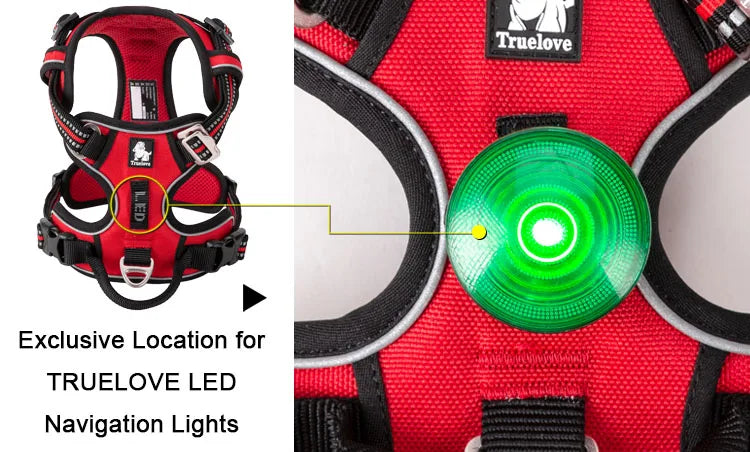 Pet Reflective Nylon Dog Harness No Pull Adjustable Medium Large Naughty Dog Vest Safety Vehicular Lead Walking Running