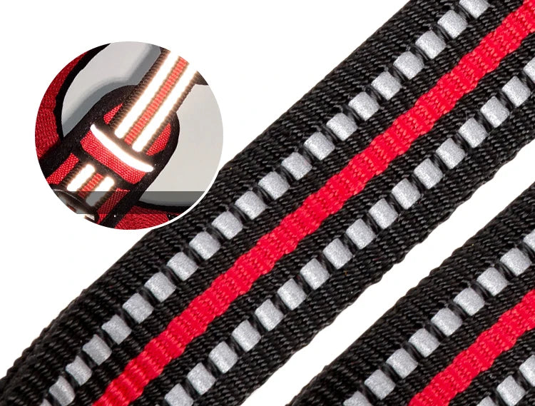 Pet Reflective Nylon Dog Harness No Pull Adjustable Medium Large Naughty Dog Vest Safety Vehicular Lead Walking Running