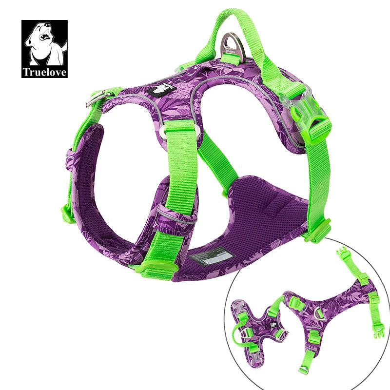 Pet Explosion-proof Dog Harness Camouflage Reflective Nylon Special Edition and Upgrade Version Easy to Adjust TLH5653