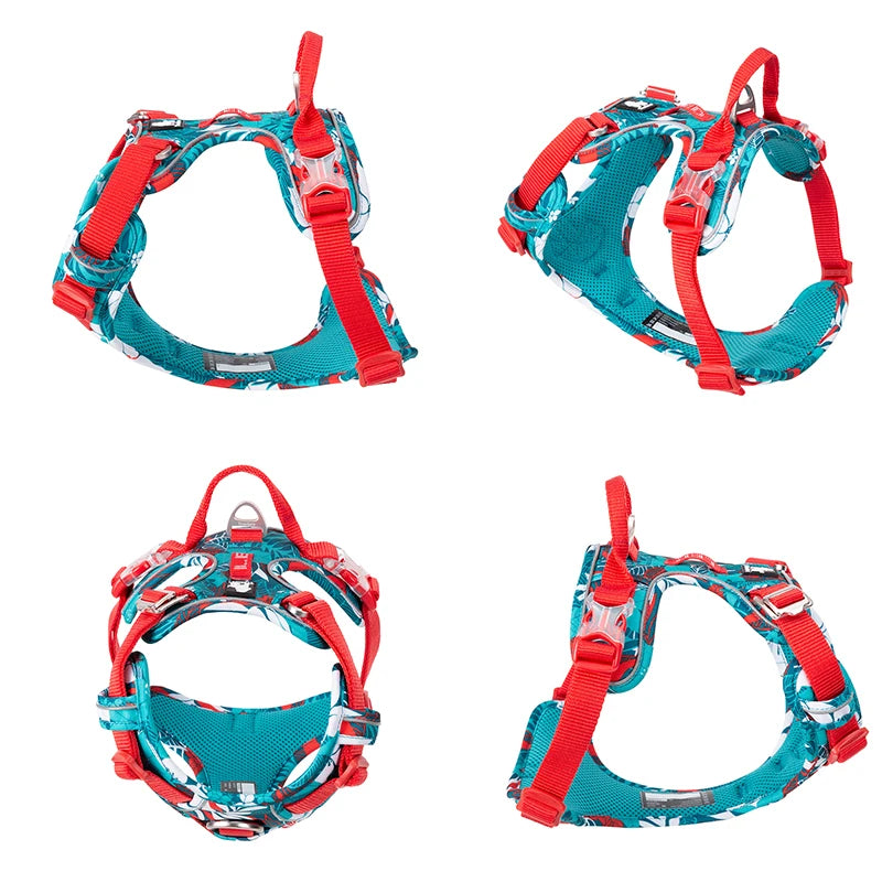 Pet Explosion-proof Dog Harness Camouflage Reflective Nylon Special Edition and Upgrade Version Easy to Adjust TLH5653