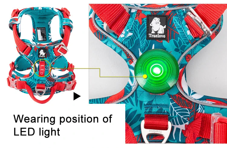 Pet Explosion-proof Dog Harness Camouflage Reflective Nylon Special Edition and Upgrade Version Easy to Adjust TLH5653