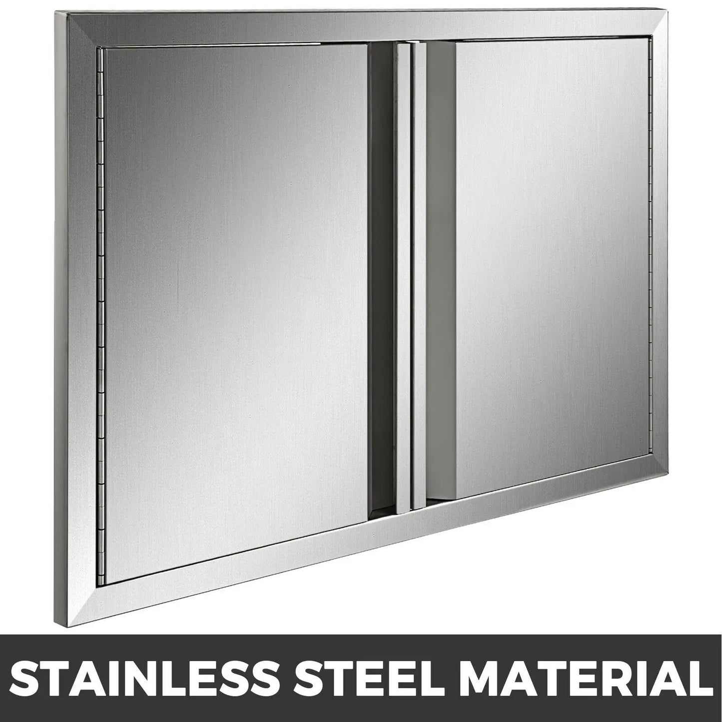 SucceBuy Stainless Steel BBQ Cabinet Access Door W/ Recessed Handle for Indoor/Outdoor Kitchen BBQ Island Kitchen Sink Fireplace