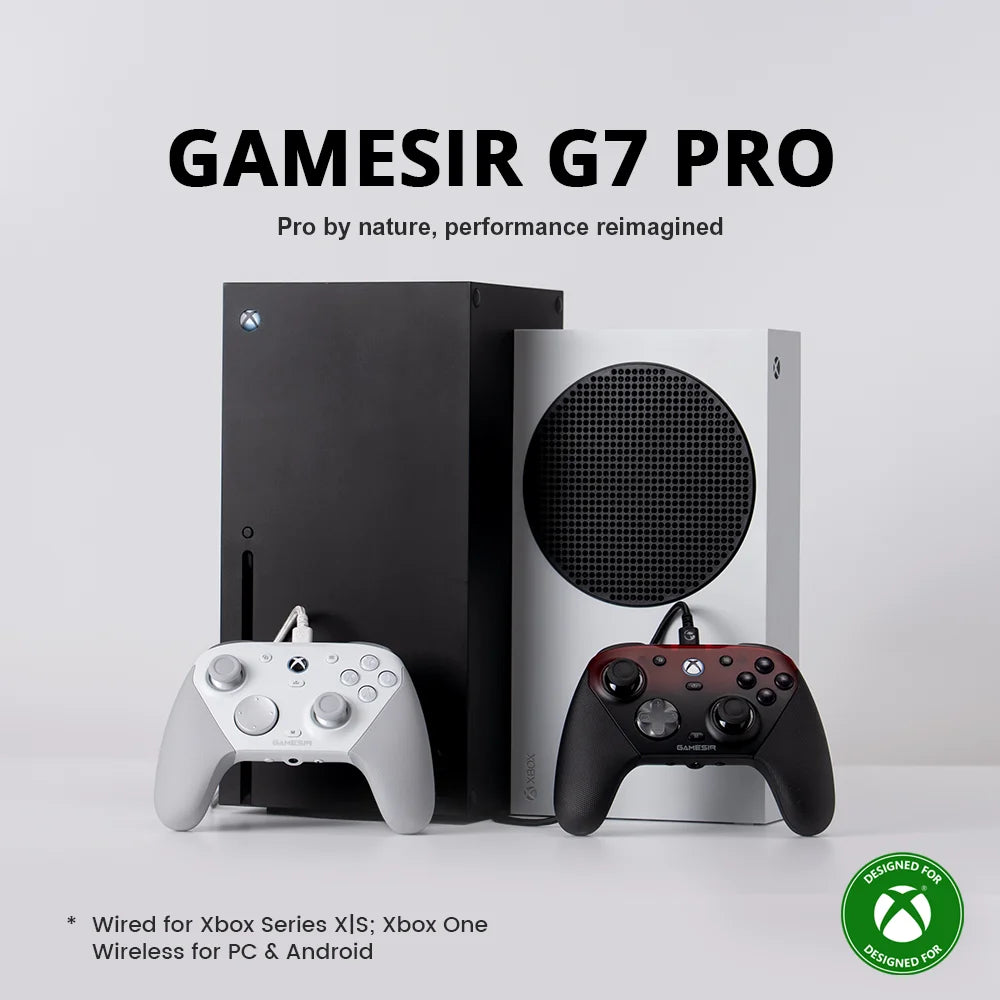 G7 Pro Wired Xbox Controller with Smart Charging Station, Hall Effect, Gyro, 3.5mm Audio Jack, 1000Hz Polling Rate