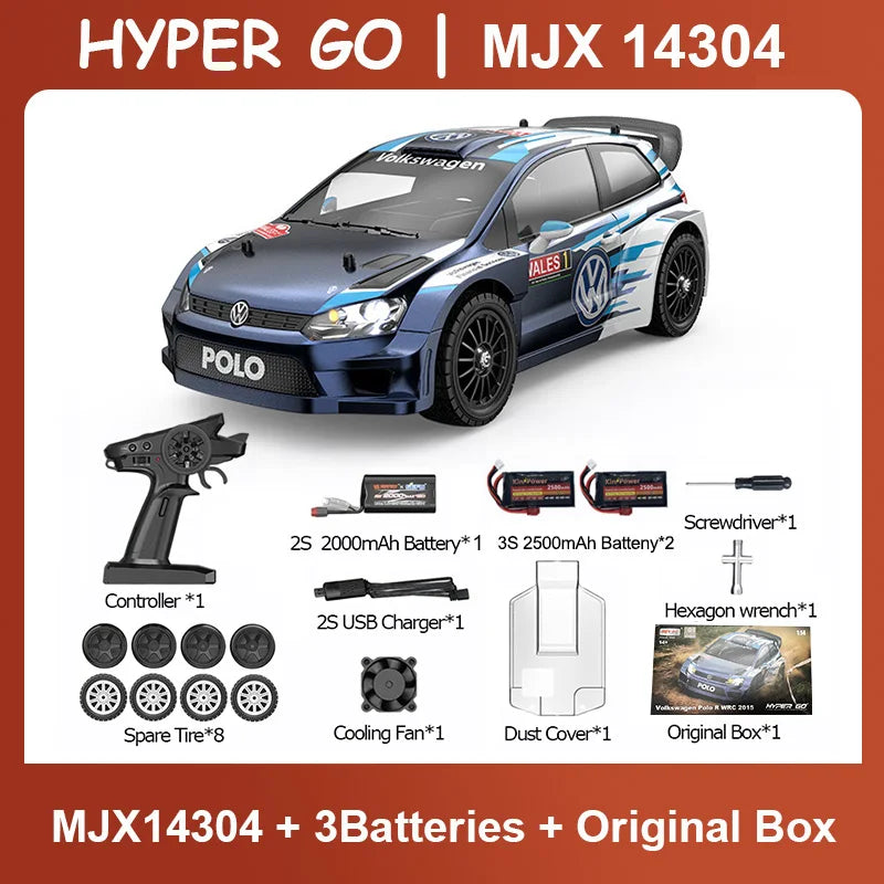 RC MJX 14304 14303 14302 High Speed Drift Car  With Gyroscope - Electric Toy for Kids Volkswagen Racing Gift