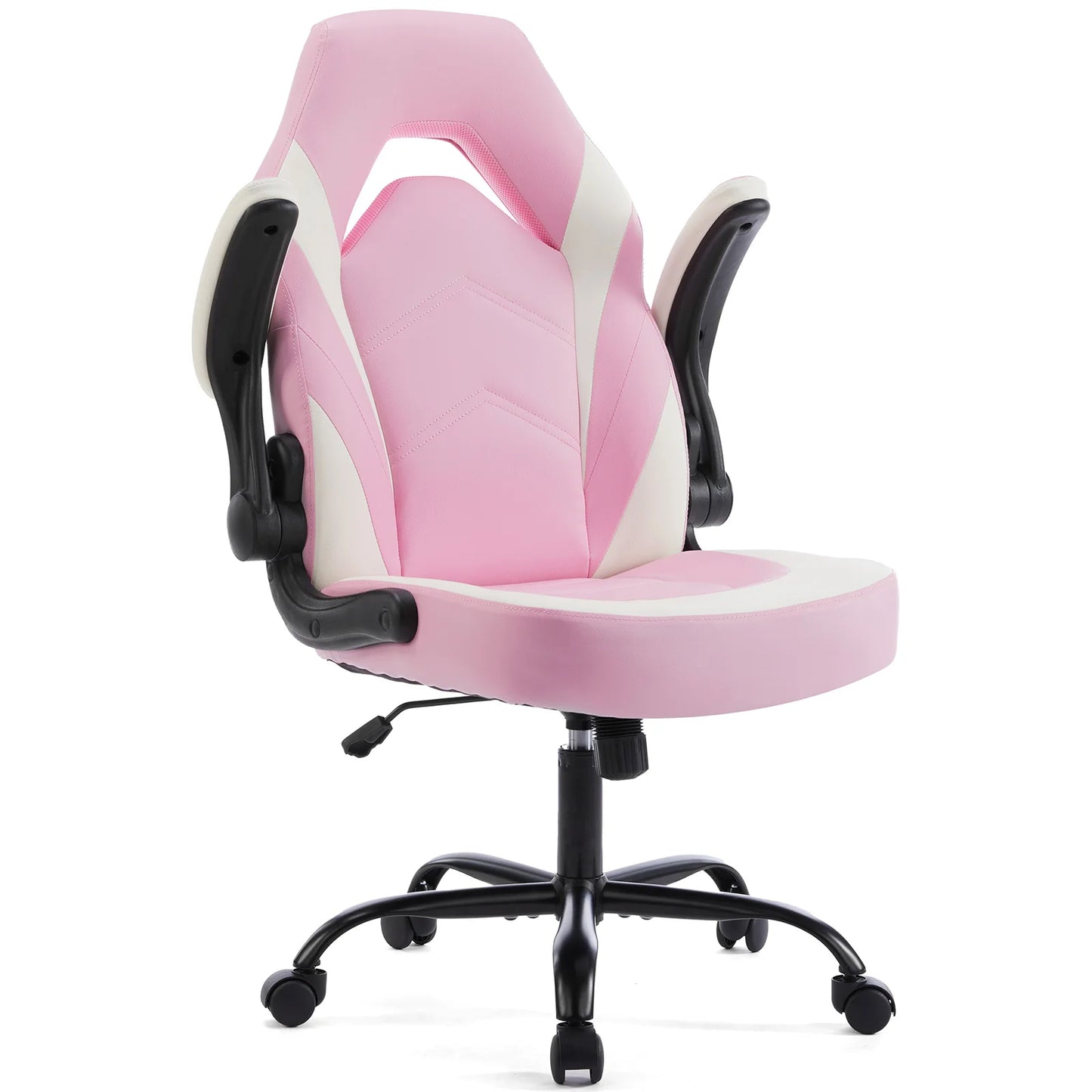 JHK Ergonomic Office Computer Home Gaming Desk Chair Adjustable PU Leather Racing Chair Flip-up Armrest