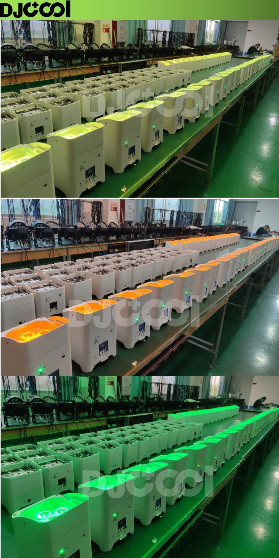 4pcs LED Battery Powered Par Light with bag or 8pcs 6*18w RGBWAUV 6in1 Light with Flightcase Auto/Sound/DMX/Wifi/APP/Remote