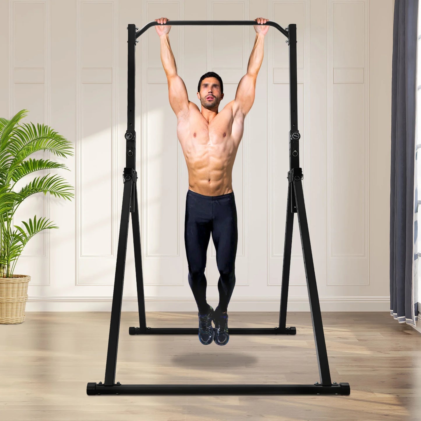 Pull Up Bar 440LBS Capacity Multi-Function Power Tower Push Up Workout Abdominal Exercise for Strength Training Home Gym