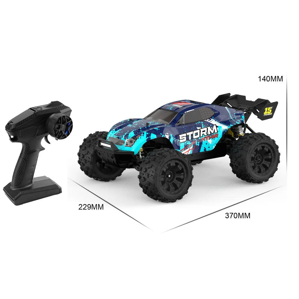 PT14R 1/14 RC Car 80km/h High Speed Off-road RC Truck Brushless 2.4G Remote Control 4WD 3S 35C 2200mAh