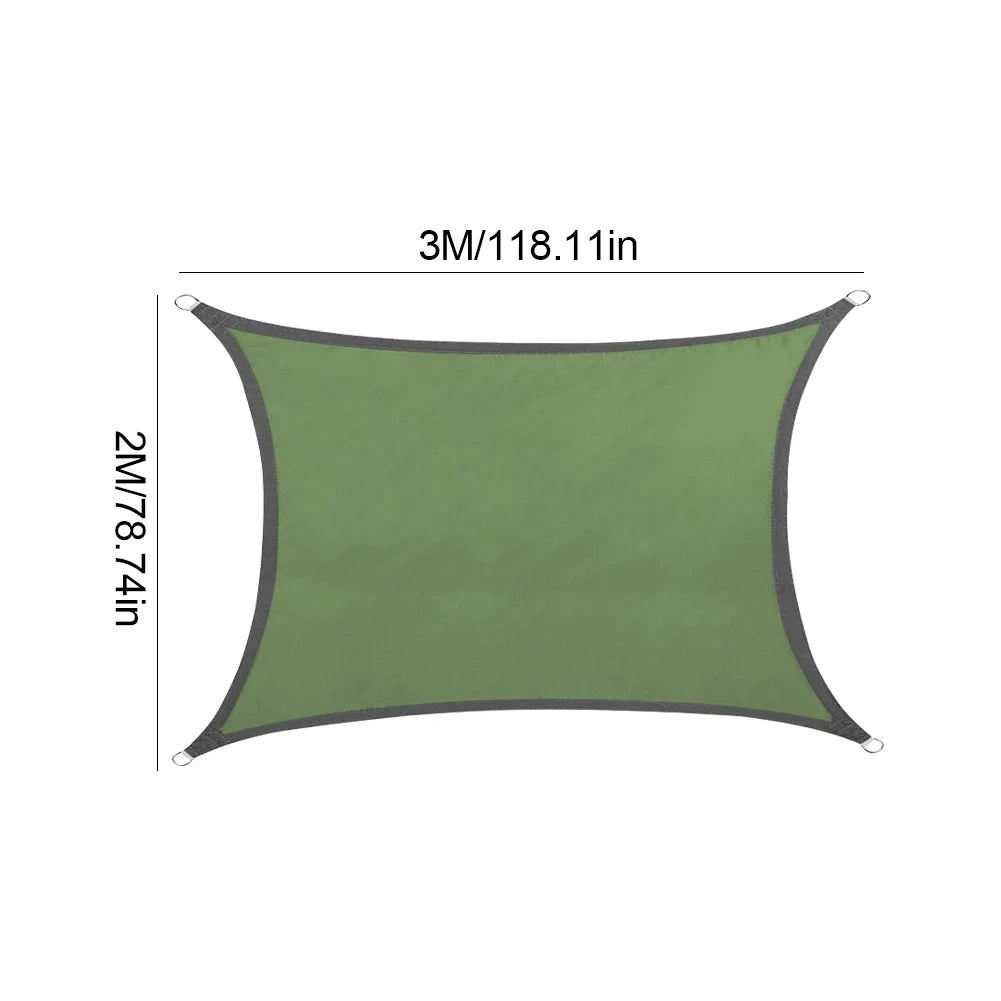 Sun Shade UV Block Oxford Cloth Canopy Patio Cover Breathable Sunlight Block Awning for Backyard Lawn Garden Outdoor Activities