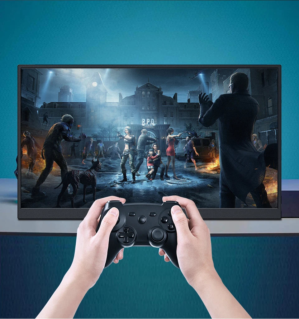 15.6 Inch Portable Monitor, FHD-IPS Laptop External Second Screen, Gaming Extended Display with Type-C HDMI