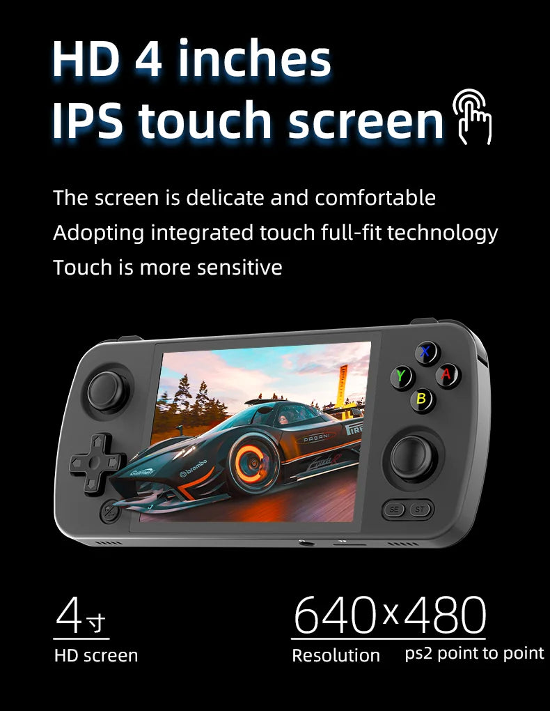 RG405M Metal Handheld Game Console Android 12 System Unisoc Tiger T618 4 Inch IPS Screen Game Player Support OTA Update