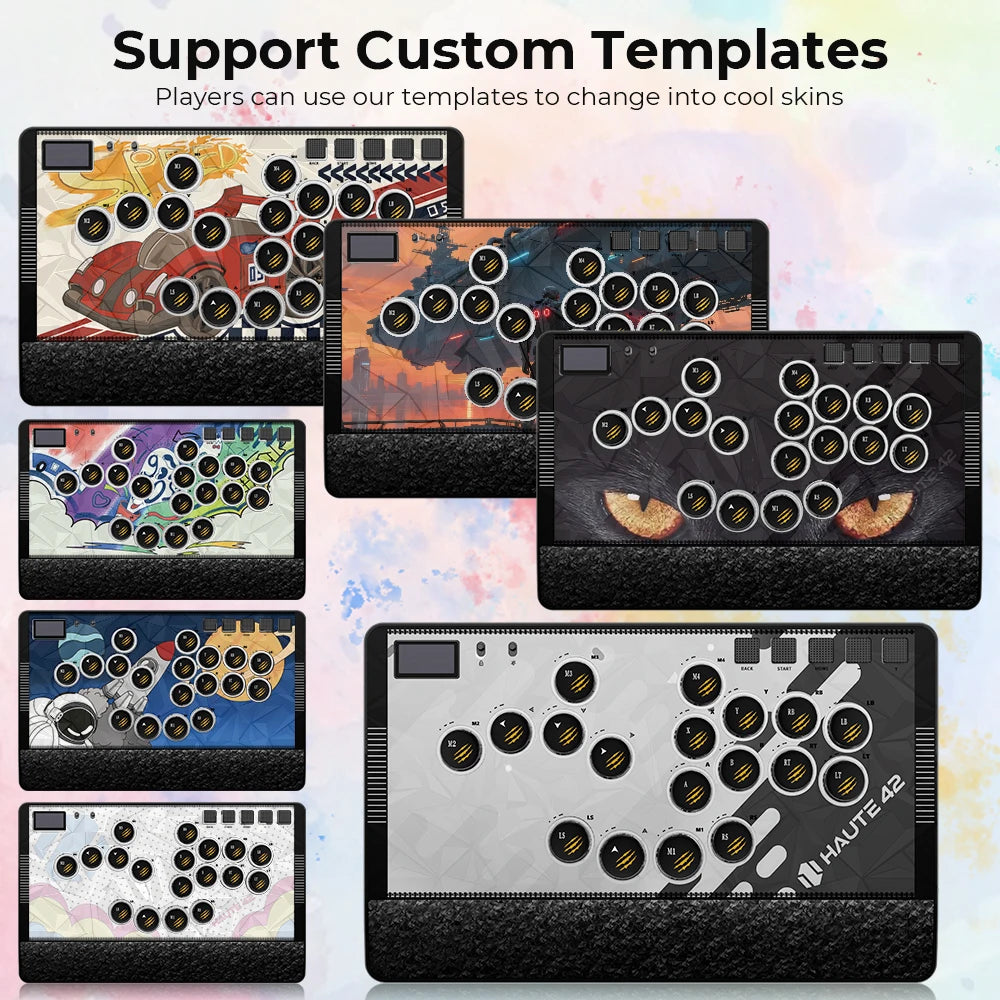 C-AT Magnetic Leverless Hitbox Controller Stickless Arcade Controller Keyboard For PC/PS4/PS5/Switch Hitbox Fightstick