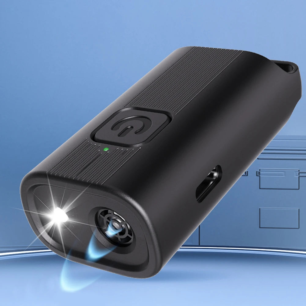 Ultrasonic Anti-Barking Device Long Range Rechargeable Pet Dog Repeller with LED Flashlight Dog Trainer Device for All Size Dogs