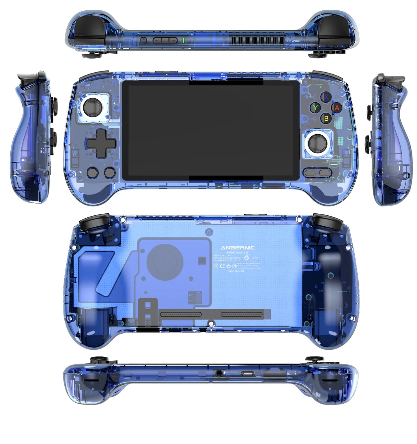 RG556 Retro Handheld Game Android 13 5.48 inch Touch OLED Screen Support DP WiFi Bluetooth Hall Rocker Battery 5500mAh