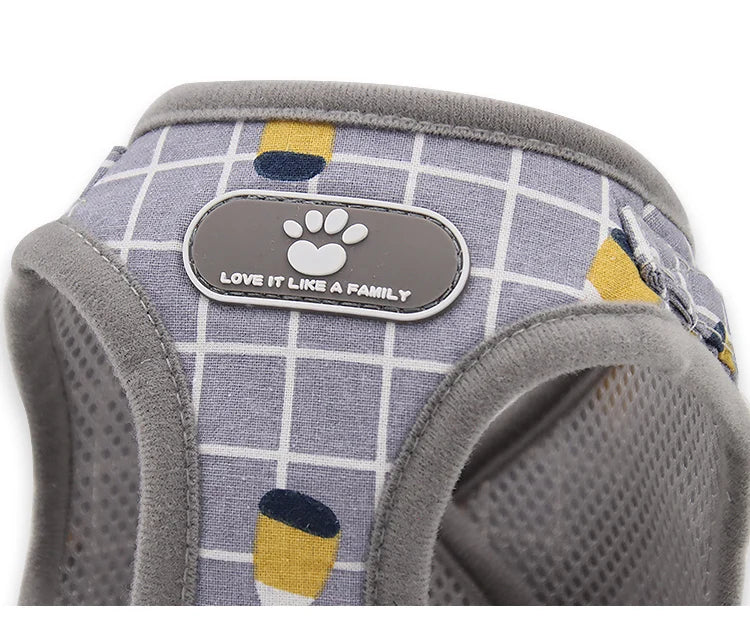 Pet Puppy Harness with Leash, Cat Collar, Breathable Dog Harness, Reflective Dog Leash, Poodle Pet Supplies