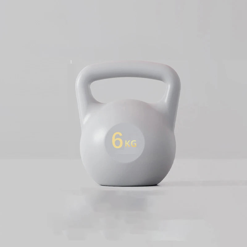 Dumbbell Kettlebell Handle PE Injection Fitness Household Weight-bearing  Yoga Buttocks Training Hip Squat Sports Kettlebell