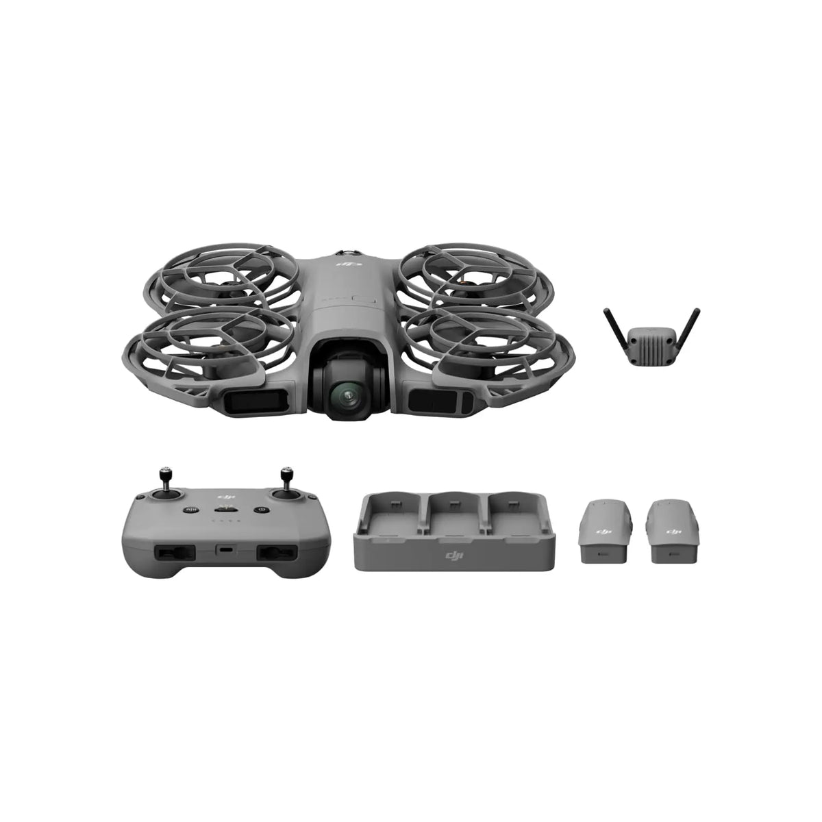 Neo 2 Fly More Combo With RC-N3 Remote Controller Drones, Stable Transmission With Digital Transceiver, Neo 2 DJI 4K Drone for Beginners Wtih 3x Batteries