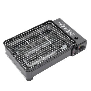 BYMAOCAR Butane Grill with Grill Net Stove Portable Camping Grill Gas Stove for Camping Traveling Trekking
