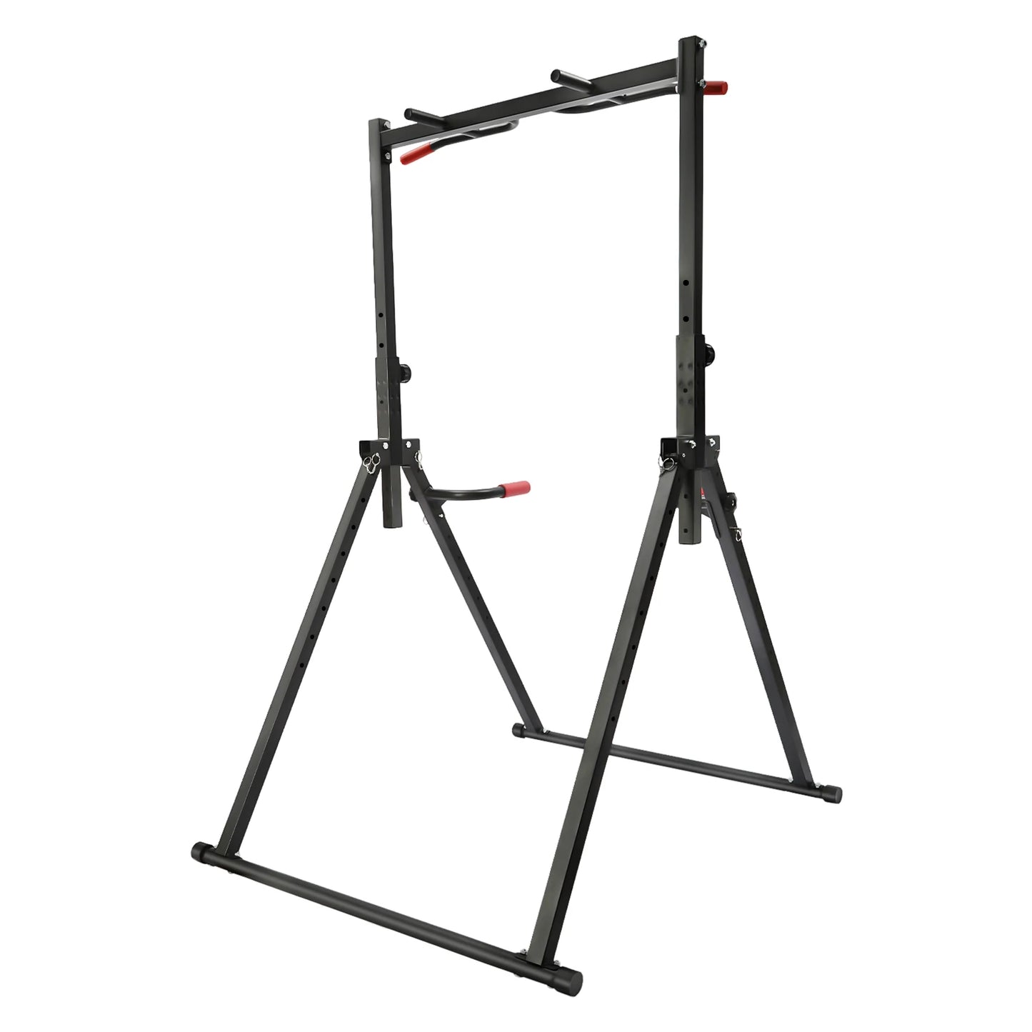 Adjustable Pull Up Bar, 200kg Load Foldable Home Gym Multi-Function Training Station with Parallel Bars for Strength Training