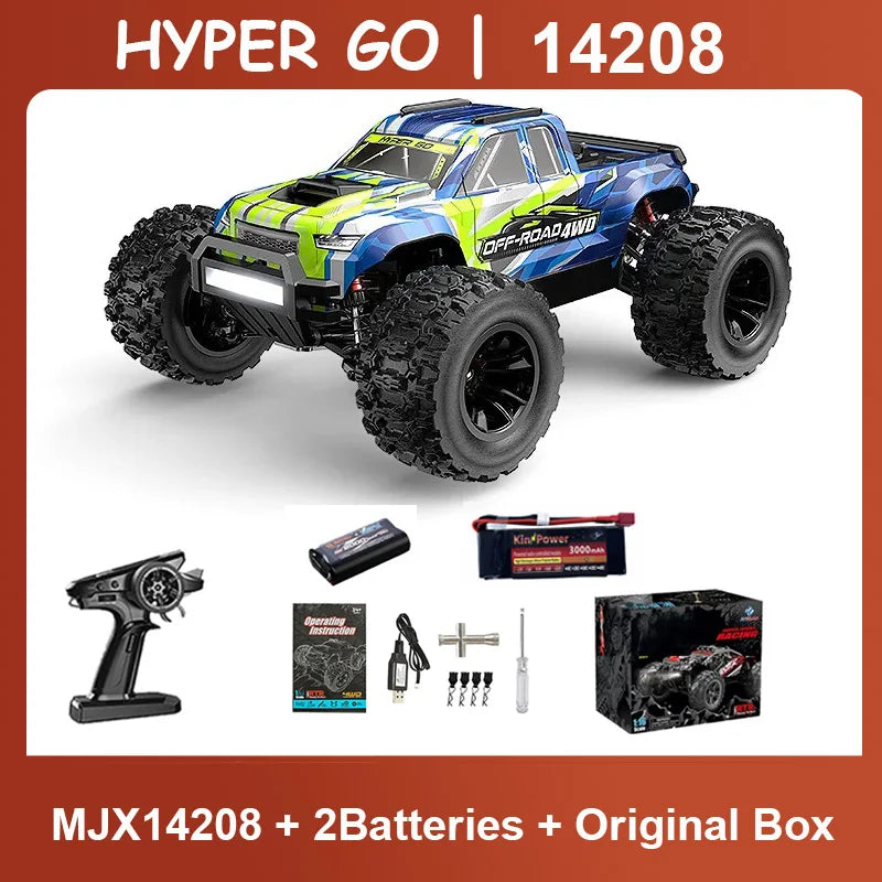 MJX 14207 1/14 4WD 2.4G RC Car 55KM/H Brushless Drift Vehicle Racing Car Remote Control Car Off-Road Truck Toys