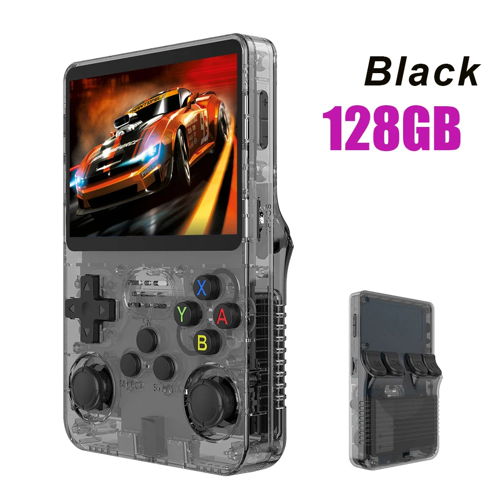 Original R36S Retro Handheld Video Game Console Linux System 3.5 Inch IPS Screen R35s Pro Portable Pocket Video Player 64GB Games 1G Ram