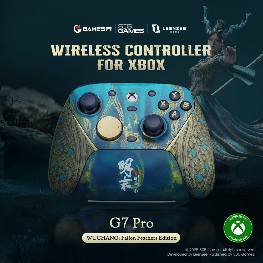 GameSir G7 Pro Wuchang Wireless Xbox Game Controller – Charging Dock, TMR Joytick, Hall Effect Trigger, Swappable Faceplate