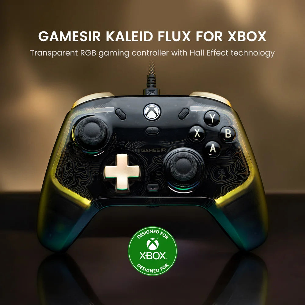 GameSir Kaleid Flux Xbox Controller Hall Effect Gamepad for Xbox Series X, Xbox Series S, Xbox One Game Console PC Joystick