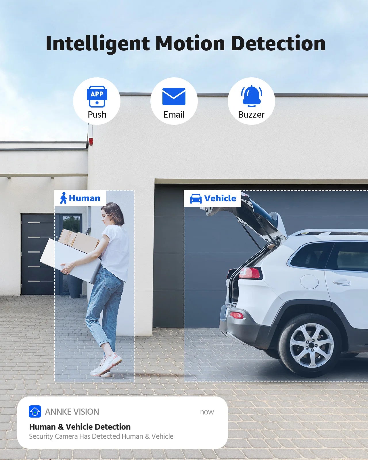 ANNKE 12MP Dual Light Smart Video Surveillance Kit 2/4PCS POE Camera 12MP NVR Smart Home Camera 8CH NVR Outdoor Built-in mic