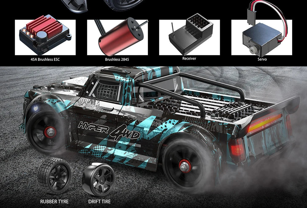 RC MJX 14304 14303 14302 High Speed Drift Car  With Gyroscope - Electric Toy for Kids Volkswagen Racing Gift