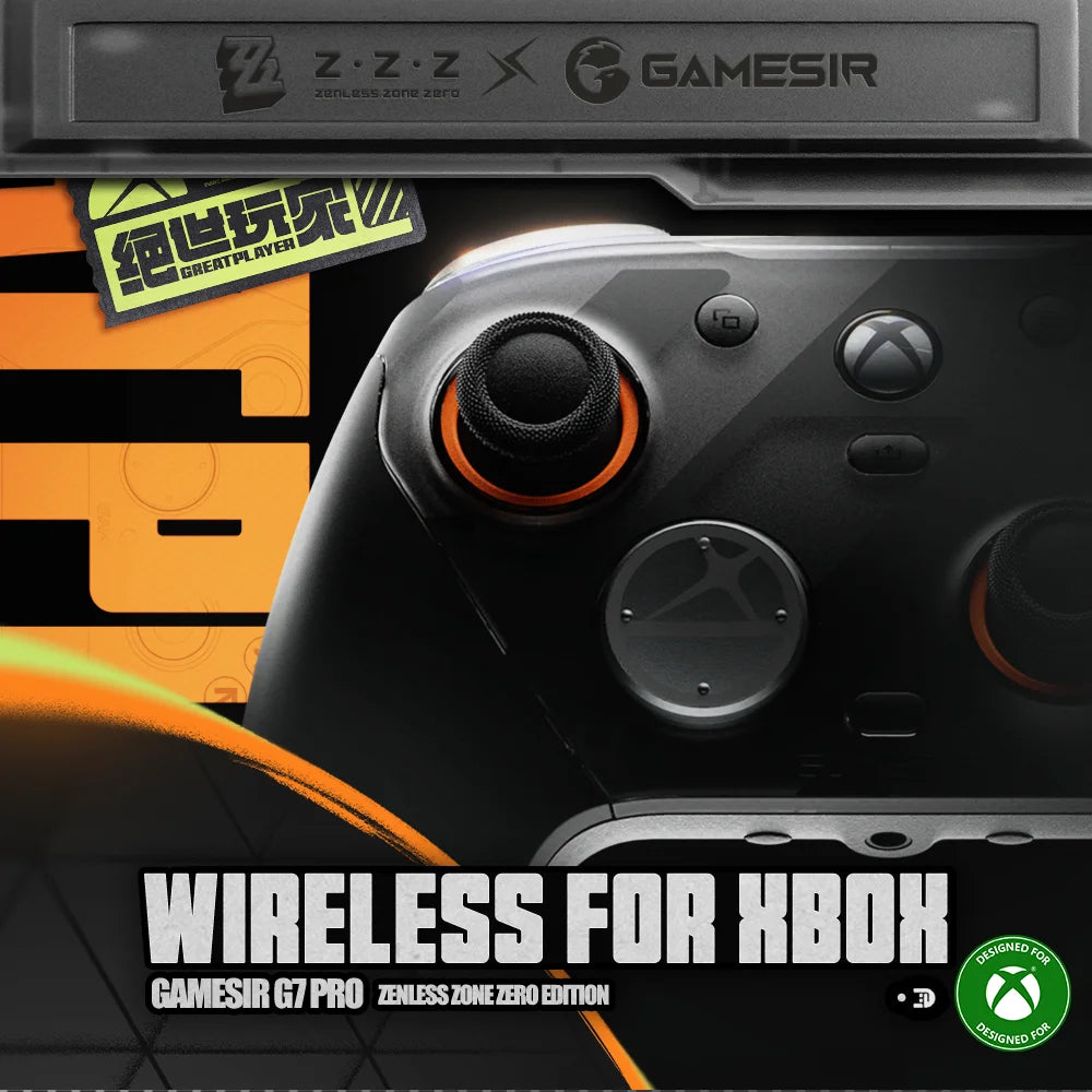 G7 Pro Zenless Zone Zero Wireless Xbox Game Controller – Charging Dock, TMR Joytick, Hall Effect Trigger, Gyroscope
