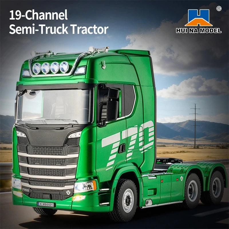 1501 770S 1502 1/18 RC Tractor 2.4G 19CH RC Engineering Trailer Truck with Lights and Sound System RC Car Model Toy Gift  HUINA 1592 1:14 Scale RC Excavator 22 Channels