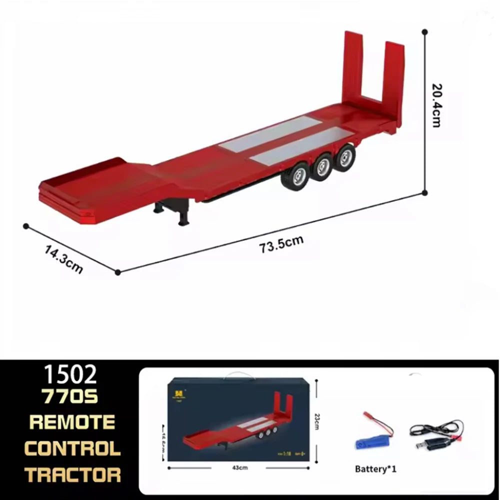 1501 770S 1502 1/18 RC Tractor 2.4G 19CH RC Engineering Trailer Truck with Lights and Sound System RC Car Model Toy Gift  HUINA 1592 1:14 Scale RC Excavator 22 Channels