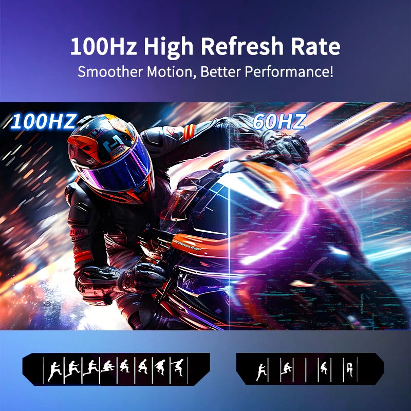 Portable Monitor 18.5 Inch Computer Gaming Display 100Hz 100% sRGB FHD 1080P Screen for Laptop Holiday Gift PC PS4/PS5