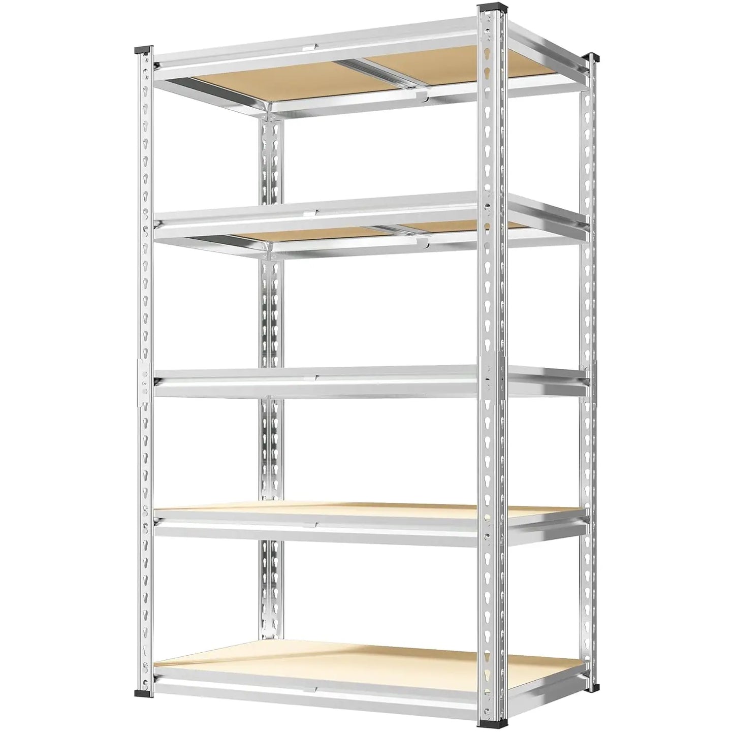 5 Tier Heavy Duty Metal Shelving 2000LBS Capacity Adjustable Garage Shelves for Pantry Storage Customized Organization Solution