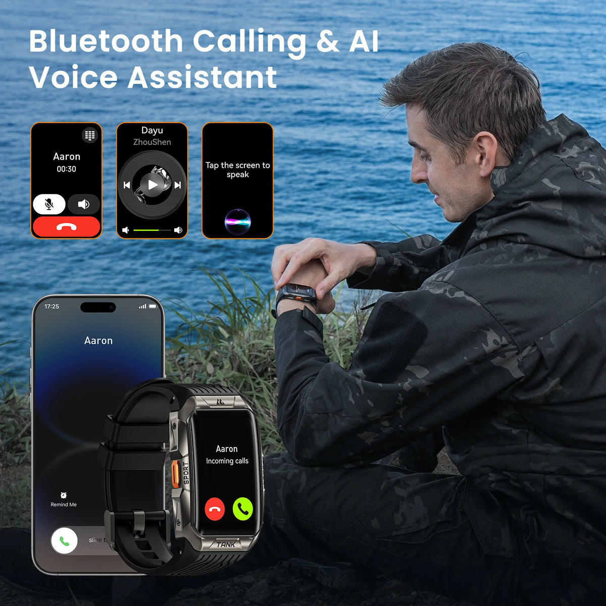 2025 X2 Ultra GPS Smart Watch For Men 3D Curved Screen Stainless Steel Body Compass Altimeter Waterproof Smartwatch