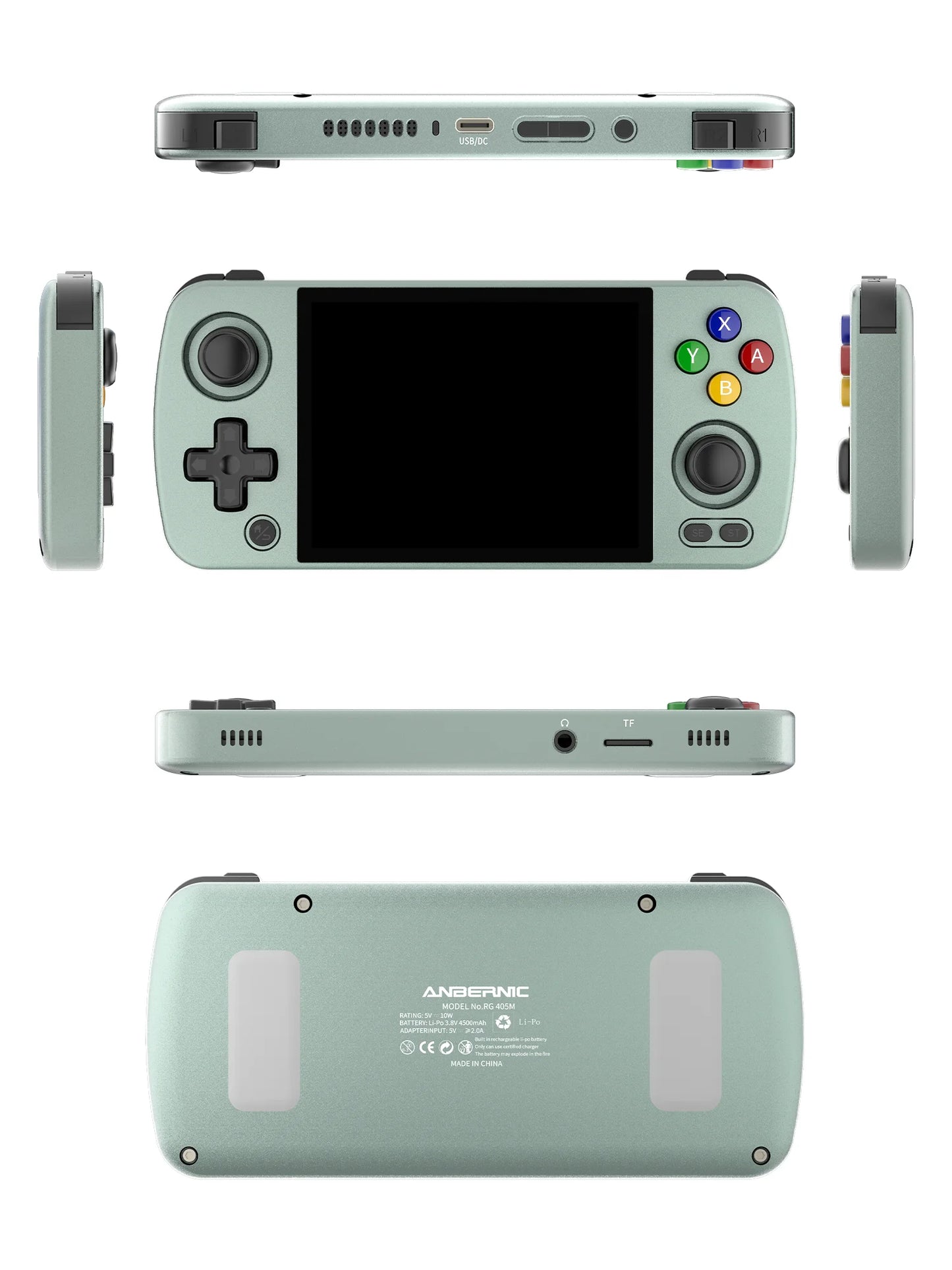 RG405M Metal Handheld Game Console Android 12 System Unisoc Tiger T618 4 Inch IPS Screen Game Player Support OTA Update