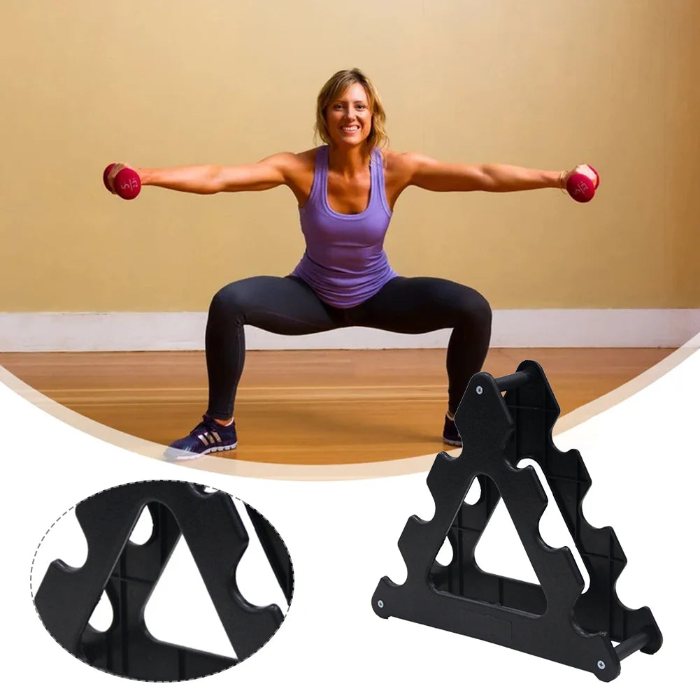 Dumbbell Rack 3 Tier Weight Storage Organizer Compact Weight Rack for Dumbbells Small for Home Gym Organization